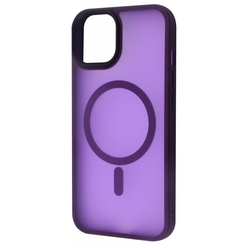 Чехол с поддержкой magsafe WAVE Matte Insane Case with MagSafe iPhone 13 deep purple