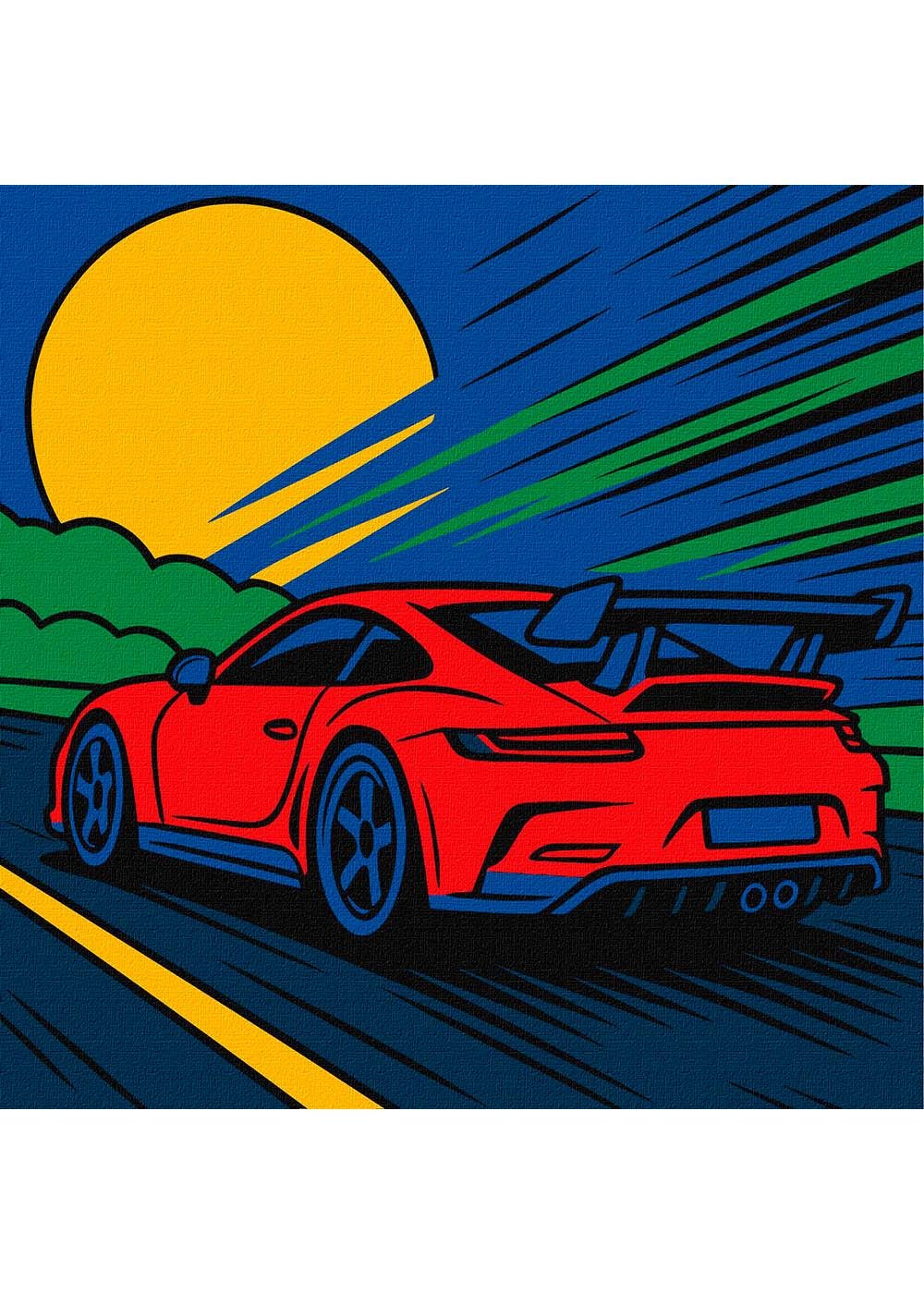 Картина по номерам Ideyka Со скоростью ветра 25х25 см (KHO1314)