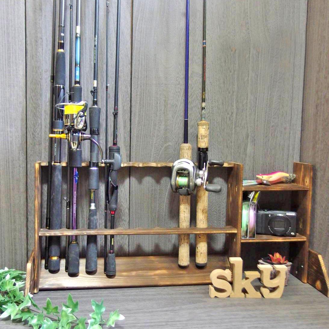 Органайзер для вудок із дерева Каспій 10 Мустанг (РИБ-101529)