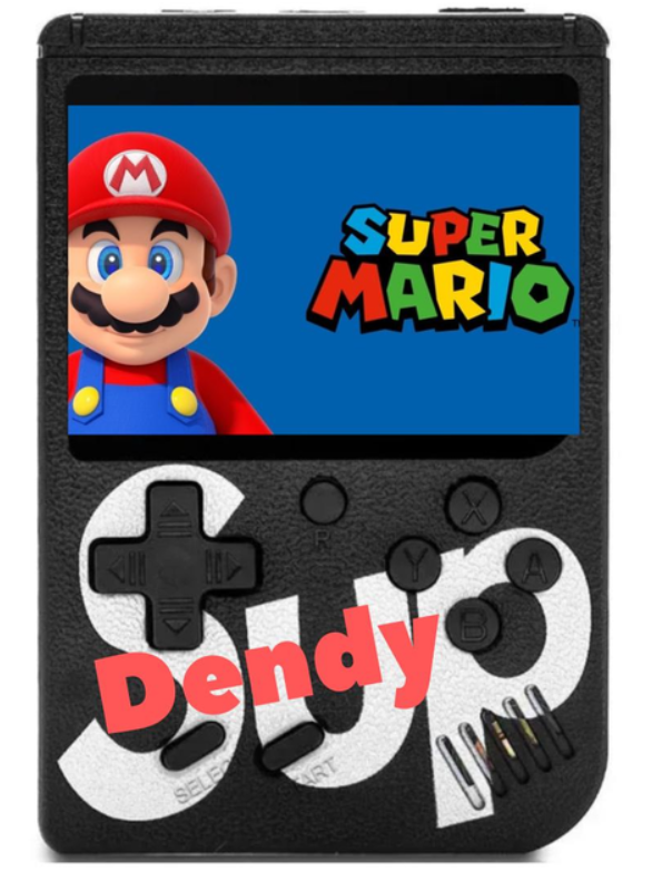 Игровая консоль портативная Dendy Portable 2,8" цветной экран с джойстиком