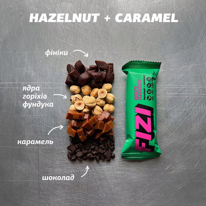 Батончик Fizi Hazelnut-caramel 45 г (2512455928) - фото 3