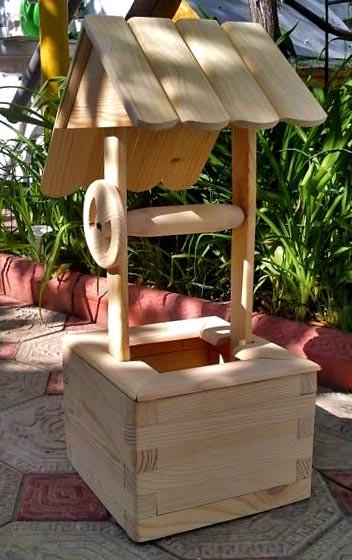 Колодец декоративный из дерева Кориабо Бланже (КОС-000701) - фото 2 Колодец декоративный из дерева Кориабо Бланже (КОС-000701) - фото 2