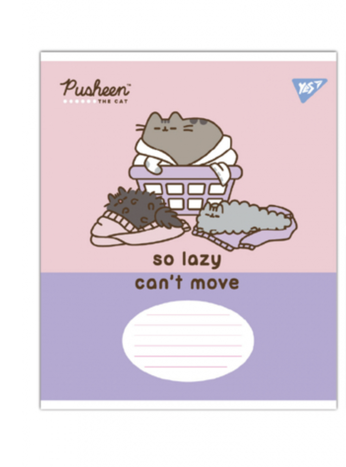 Тетрадь ученическая YES Pusheen The Cat А5/12 кл. (767612) Тетрадь ученическая YES Pusheen The Cat А5/12 кл. (767612)