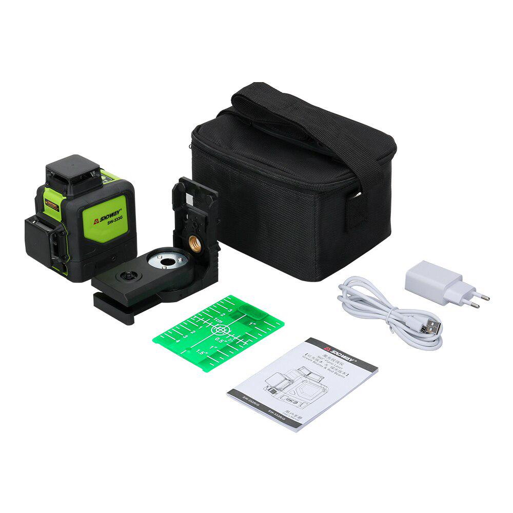 Лінійний лазерий нівелір Sndway SW-333G 12 променів Зелений (SW-333G) - фото 7 Лінійний лазерий нівелір Sndway SW-333G 12 променів Зелений (SW-333G) - фото 7