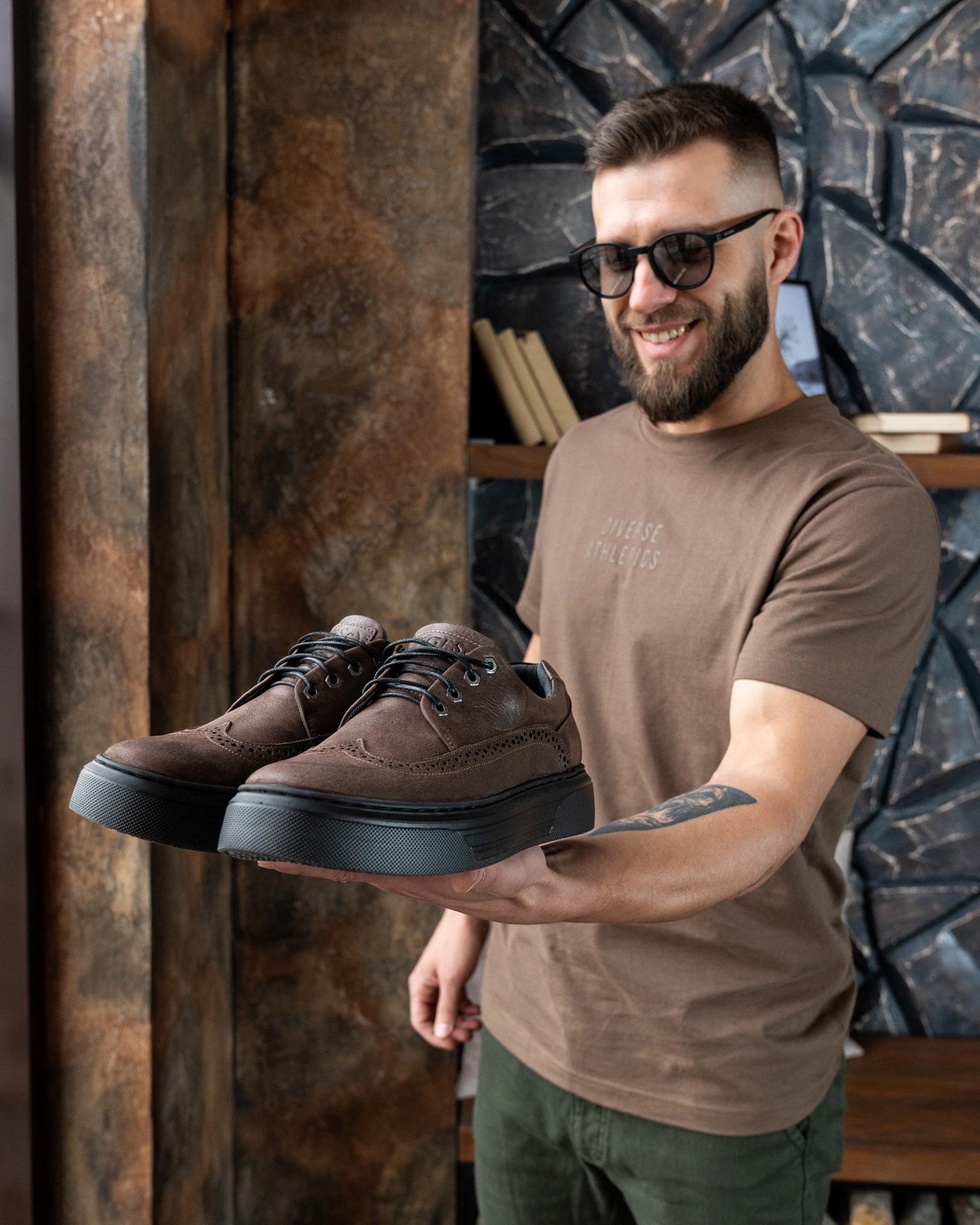 Кеды мужские брогированные STANLEY р. 41 Coffee - фото 8 Кеды мужские брогированные STANLEY р. 41 Coffee - фото 8