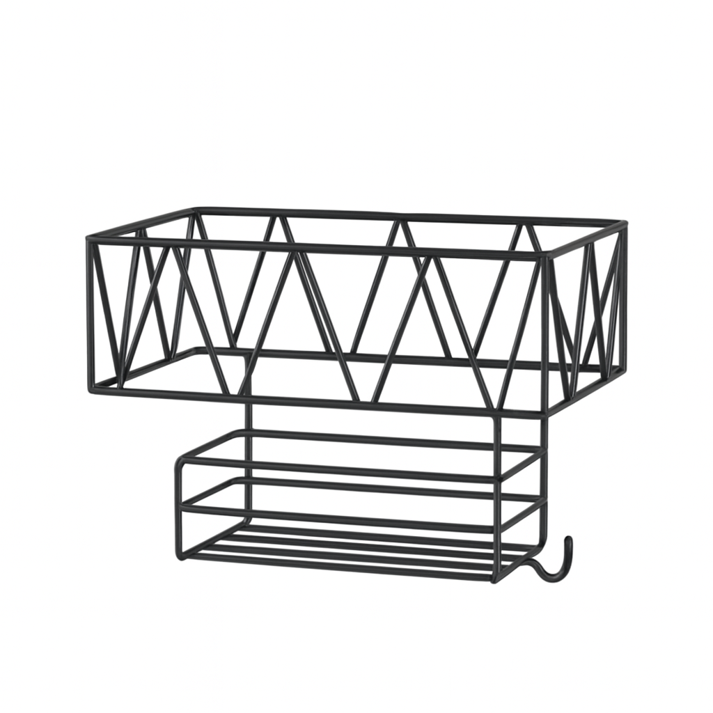 Настінна полиця Stenson M50228-S металева 30x12,5x23 см (610086)