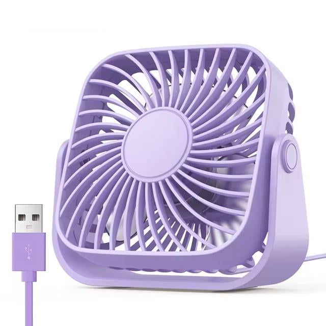 Вентилятор Topk K52 USB 8,5 см 3 скорости USB 5V 1 м 5W 360° Purple (ME0021993)