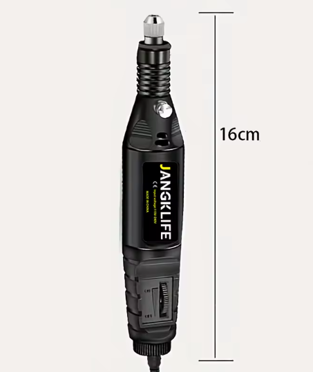 Гравер мини с регулятором оборотов JangkLife 9V с комплектом насадок 28 шт. Black (aa0def66) - фото 3