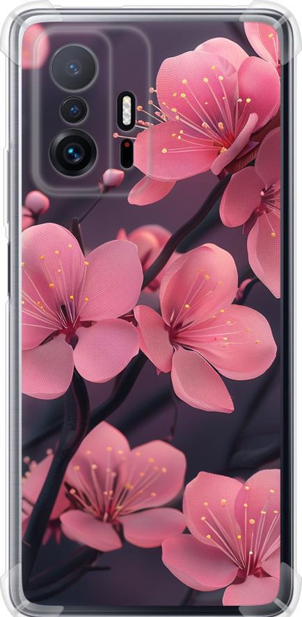 Чехол на Xiaomi 11T Пурпурная сакура (6075sp-2487-42517)