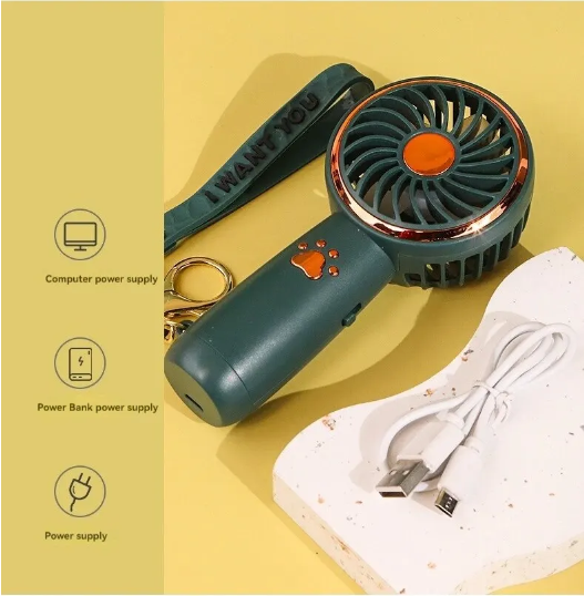 Вентиляторо ручний акумуляторний USB (104) - фото 6