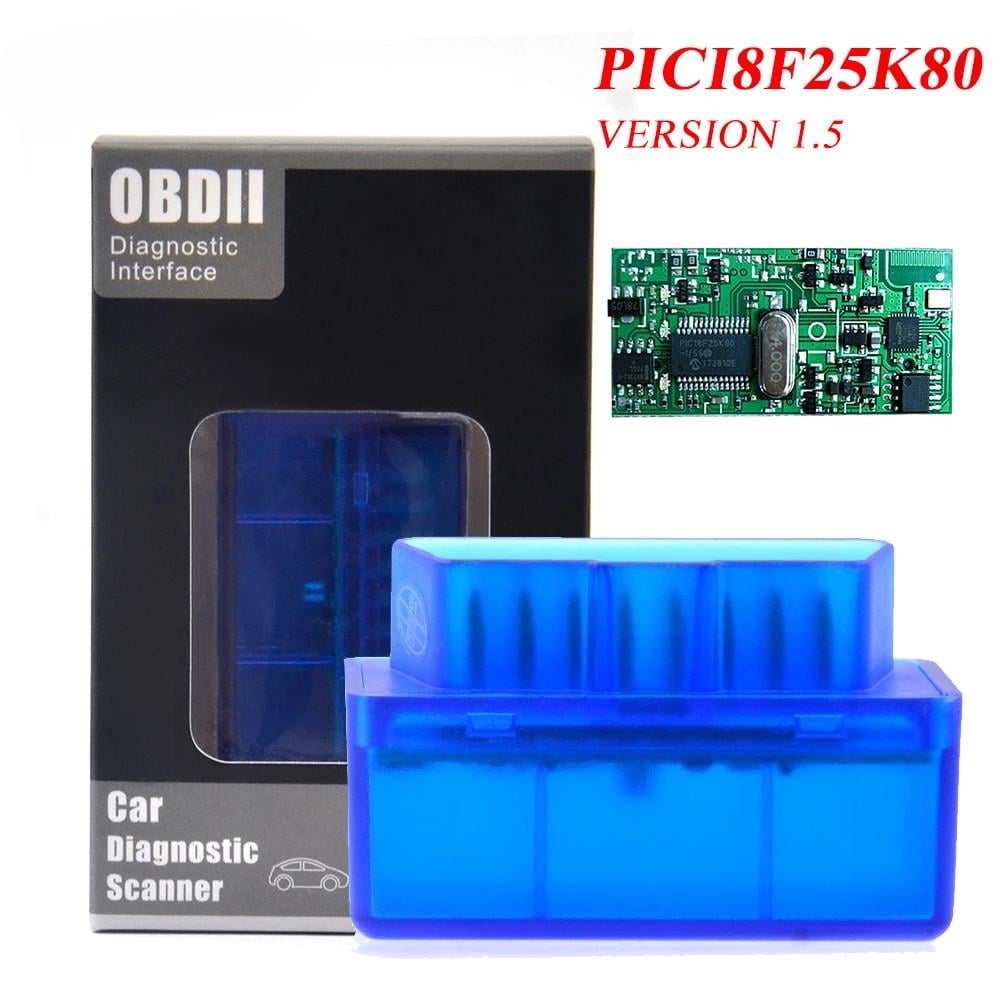 Сканер автомобильный диагностический ELM327 OBDII Bluetooth v1.5 Blue (3_05117) - фото 4