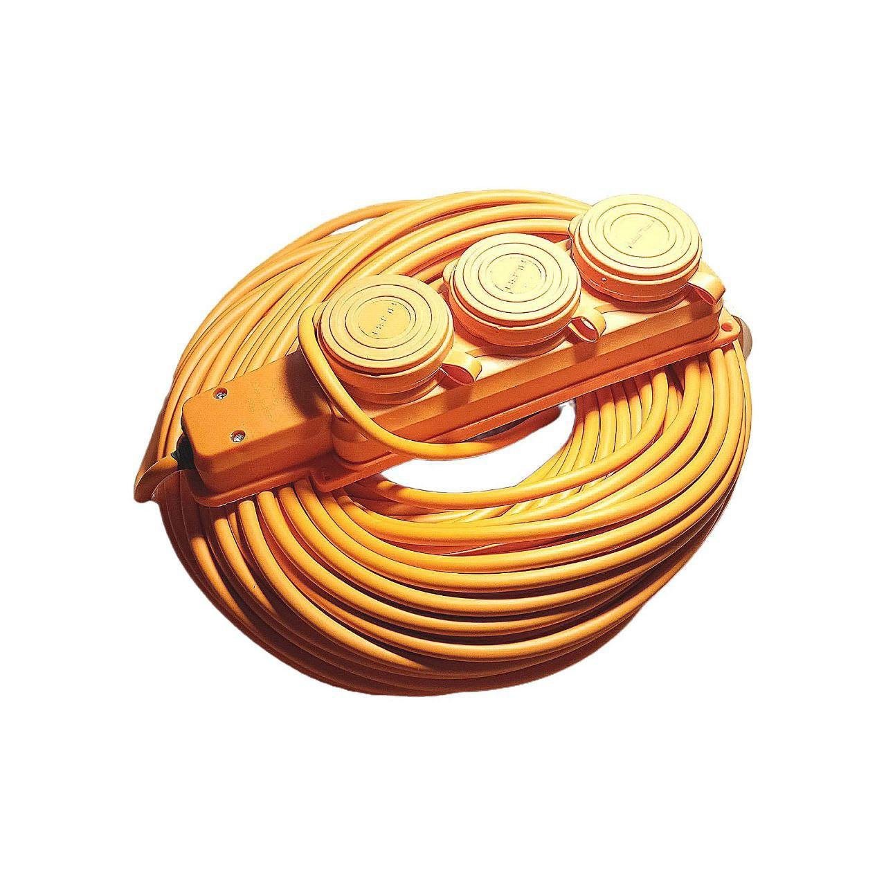 Удлинитель Sokol 3 розетки без заземления ПВС 2х1,5 мм2 50 м Оранжевый (7.5.1.166893) - фото 2 Удлинитель Sokol 3 розетки без заземления ПВС 2х1,5 мм2 50 м Оранжевый (7.5.1.166893) - фото 2