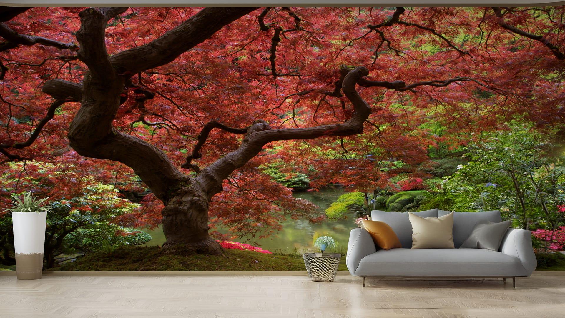 Фотообои флизелиновые Styleo Print-walls Осеннее дерево 0276 350х270 см (Pw-0276/3)