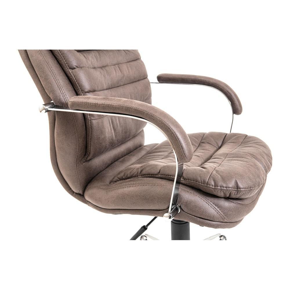 Крісло офісне комп'ютерне Valencia Ameli Хром М1 Tilt Коричневий - фото 7