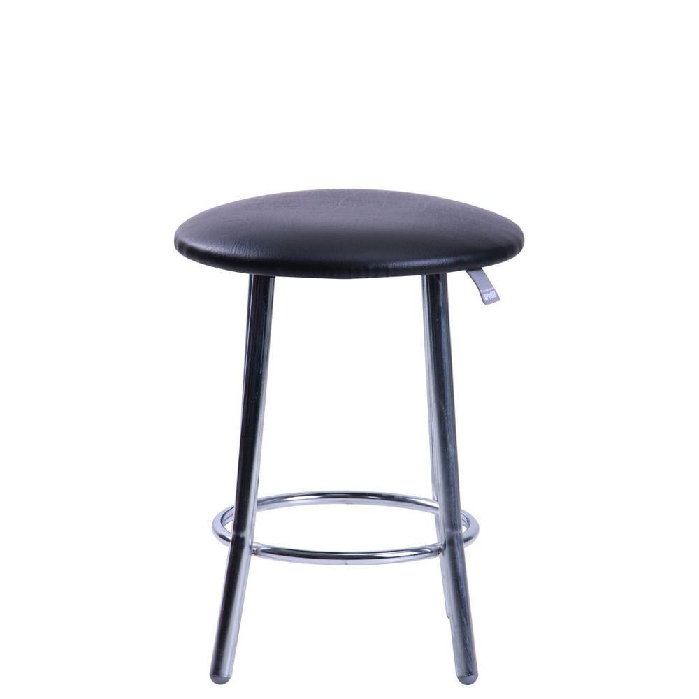 Табурет кухонний Таллі Хром/Чорний (43356476848436524363452432) - фото 2