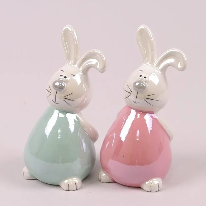 Комплект фигурок Flora Зайчик керамических 4 шт. (37800)