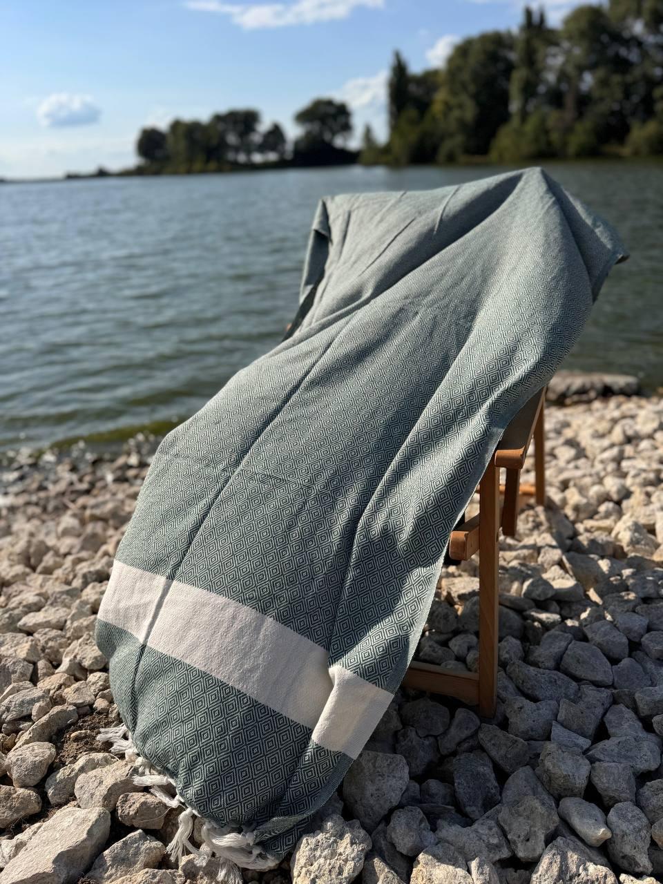 Покрывало гипоаллергенное муслин 100х180 см Серый (П4К-AL-peshtamel-001-02) - фото 2 Покрывало гипоаллергенное муслин 100х180 см Серый (П4К-AL-peshtamel-001-02) - фото 2