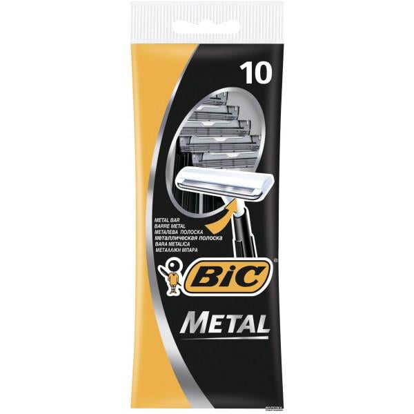 Набор одноразовых бритвенных станков BIC Metal 10 шт. (636481)