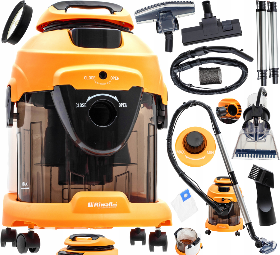 Пылесос моющий для дома и автомобиля Riwall Pro Hartmann 2000 W