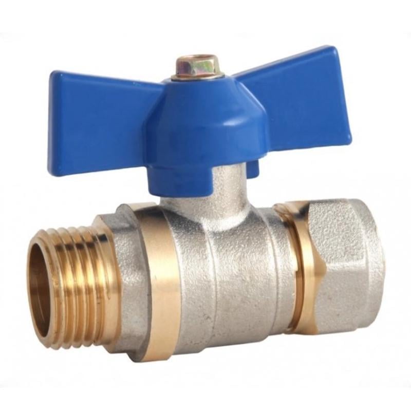 Кран шаровой Karro 16х1/2" РЗ для металлопластиковых труб (TU-18459)