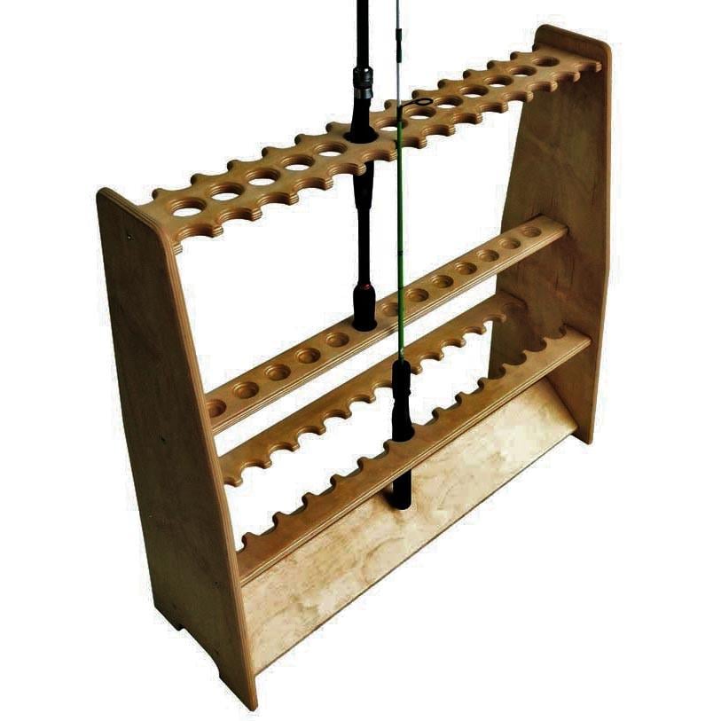 Органайзер для удочек из дерева Пясино 41 Сиена (РЫБ-411005)