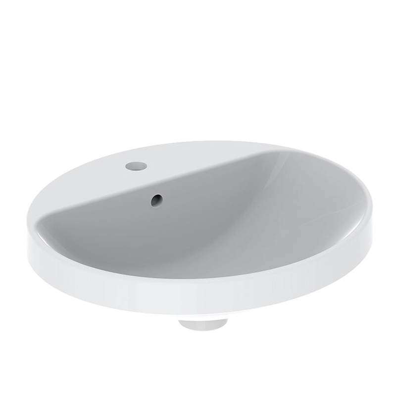 Умивальник накладний Geberit VariForm овальний 50х45 см Білий (500.713.01.2)