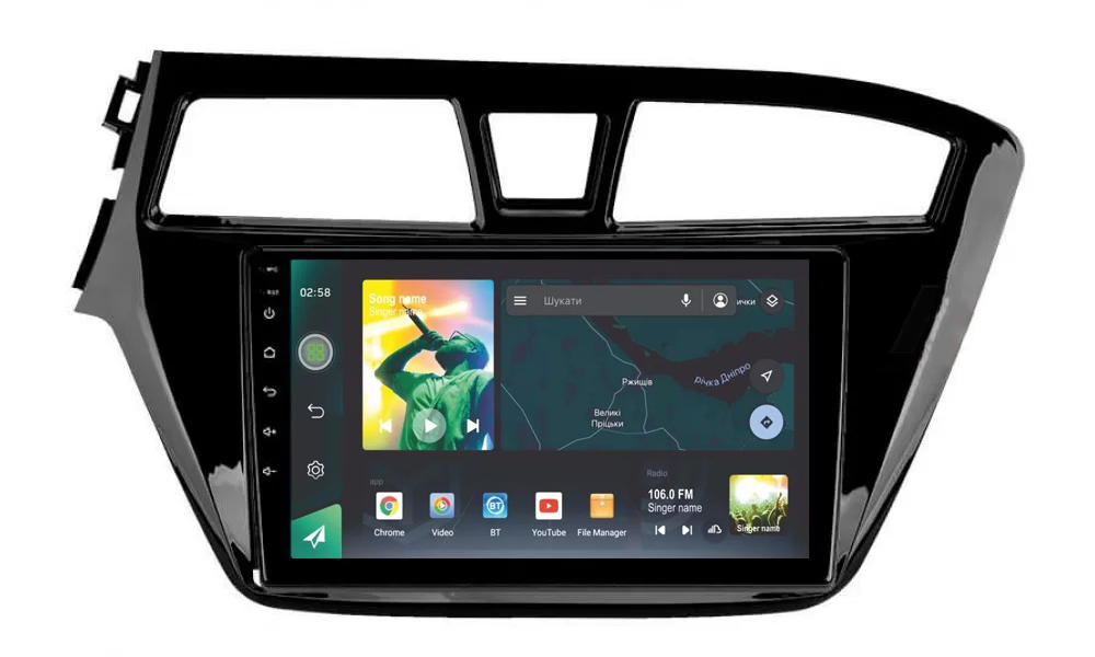 Автомагнитола штатная Sigma S9332 для Hyundai i20 2 II GB 2014-2018 3/32 Gb 4G DSP 9" (AR-91048)