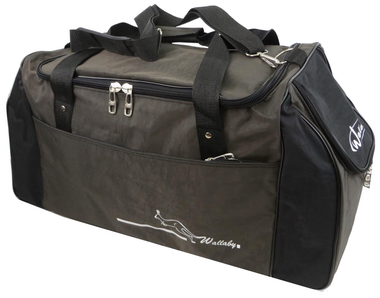 Сумка спортивная Wallaby из нейлона 59 л 48х32х28 см Хаки с черным