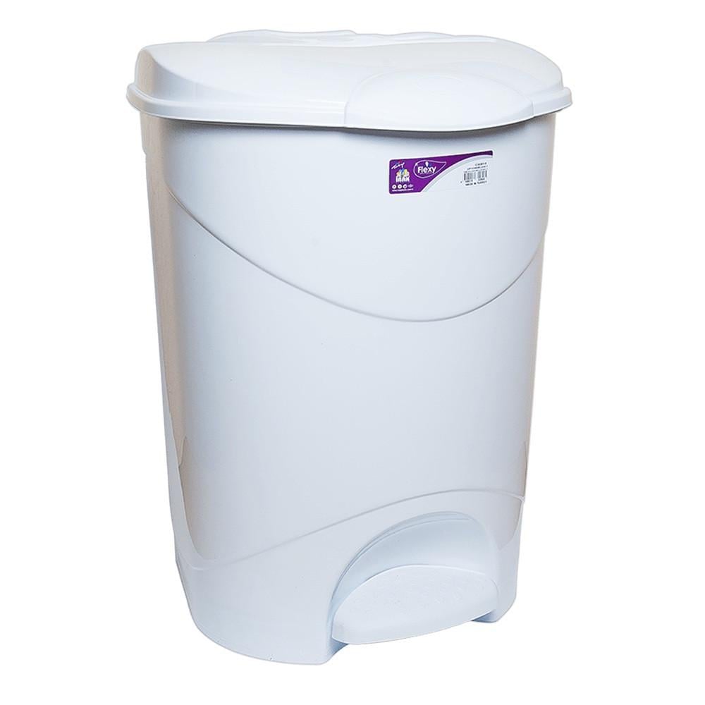 Мусорное ведро с педалью Irak Plastik Bella №3 30 л Белый