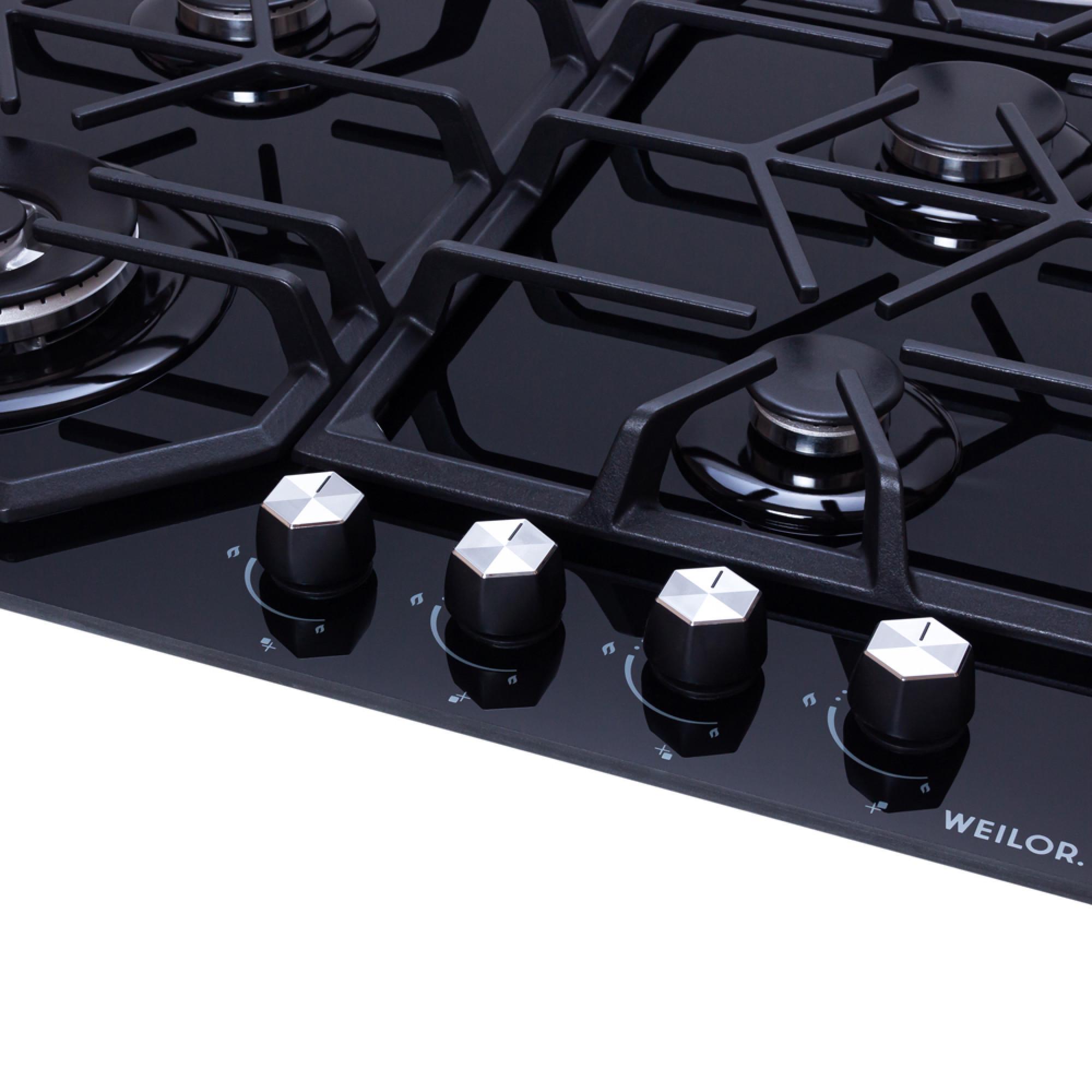 Поверхность варочная газовая WEILOR GG W 604 BL - фото 4 Поверхность варочная газовая WEILOR GG W 604 BL - фото 4