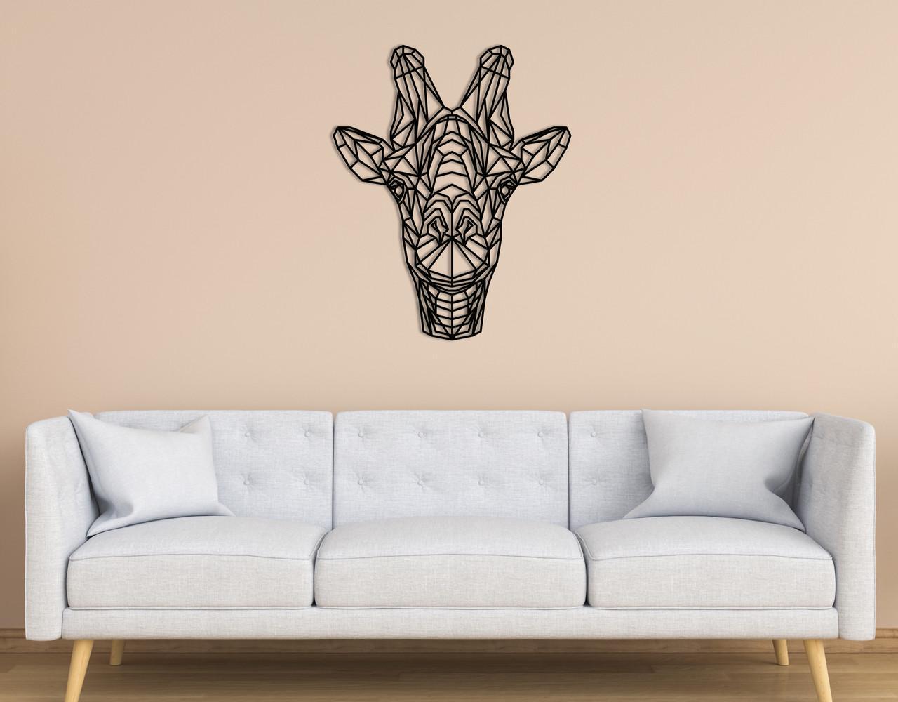 Декоративное панно на стену Upwood Decor Giraffe 74,4х60 см Black (1584872717)