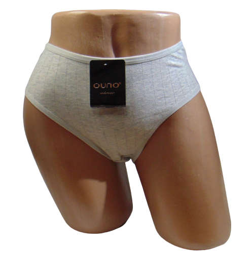 Женские трусики хлопковые Ouno 6688 2XL Серый (1839862914)