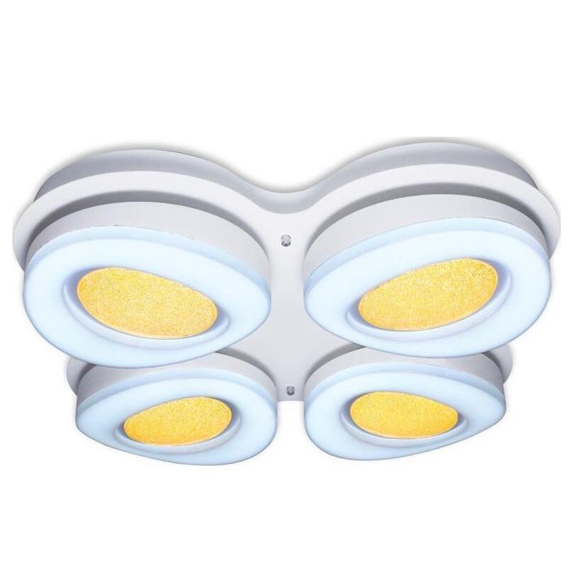 Люстра светодиодная Sirius на четыре плафона 208W 3000-6500К Белый (PRD-C 0178-4 208W)