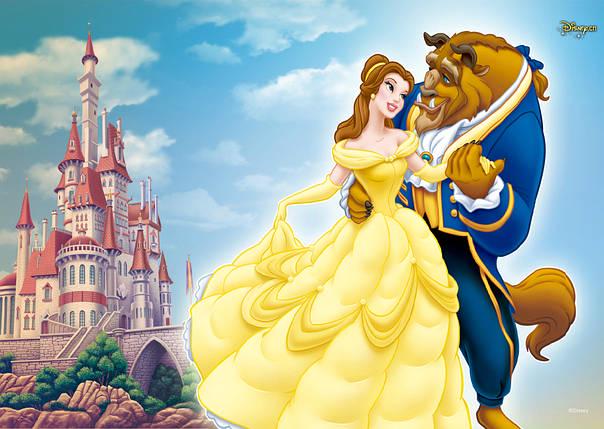 Картинка на торт вафельна Красуня і чудовисько 3 (6147)