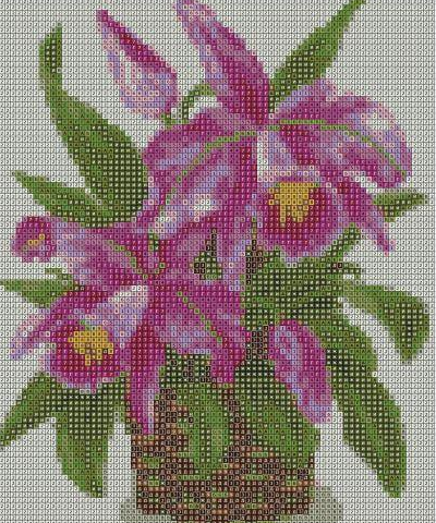 Алмазна мозаїка Букет з рожевих лілій повна викладка 5D 23x30 см (1886559084)