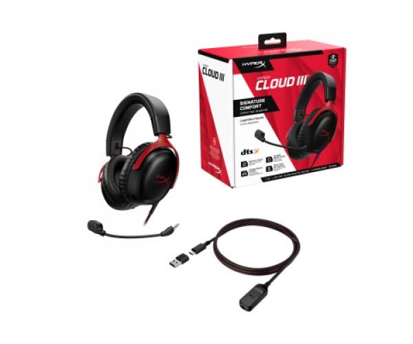 Наушники HyperX Cloud III Black/Red (727A9AA) - фото 8