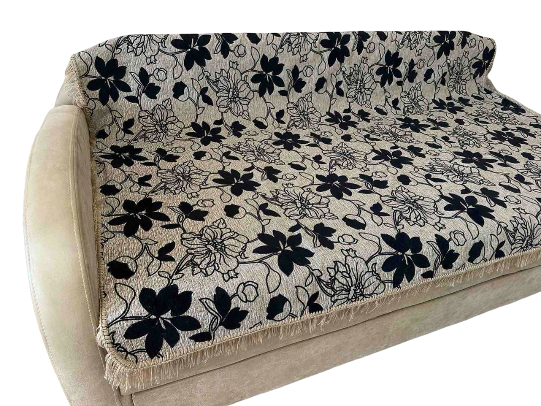 Покривало гобелен 150х200 см із накидками на крісло Бежевий (Д-gobelen-new-001-05) Покривало гобелен 150х200 см із накидками на крісло Бежевий (Д-gobelen-new-001-05)