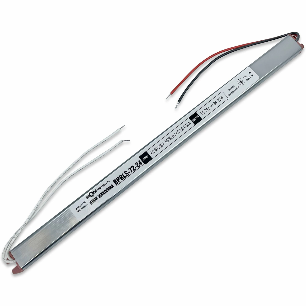 Блок живлення для ламп Biom BPBLS-72-24 STICK Professional BPBLS 72W 24V 3A IP20 (2828462662)