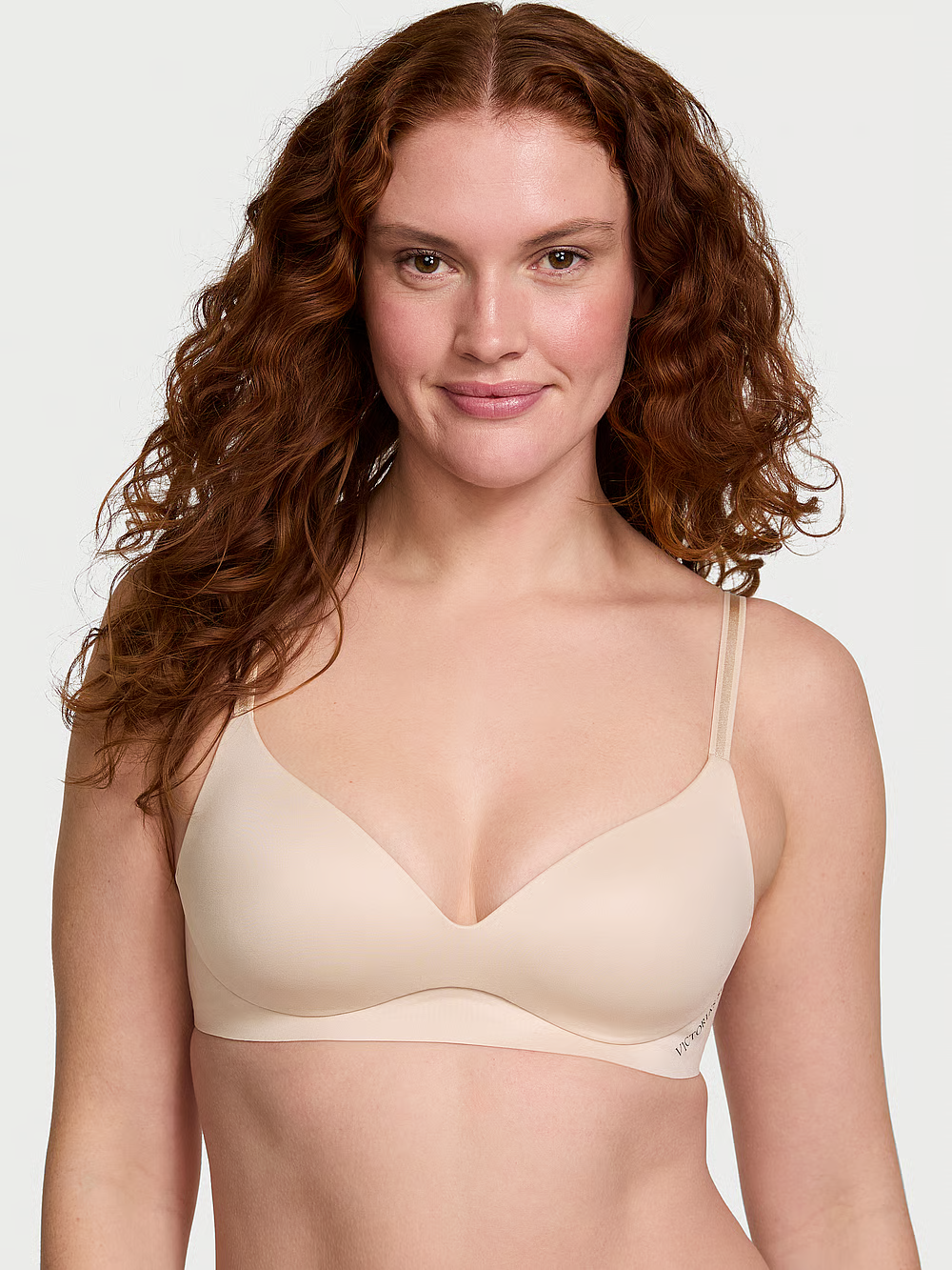 Бралет безшовний Victoria's Secret Body by Victoria Lightly Lined Comfort Bra L Бежевий (28763478)