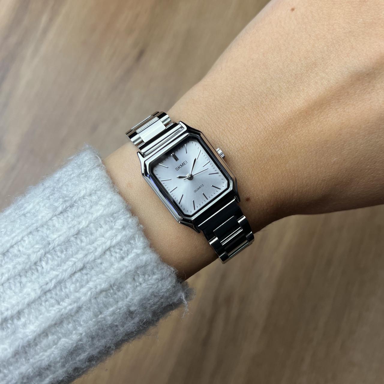 Годинник жіночий металевий Skmei Сріблястий (z067-1) - фото 2 Годинник жіночий металевий Skmei Сріблястий (z067-1) - фото 2