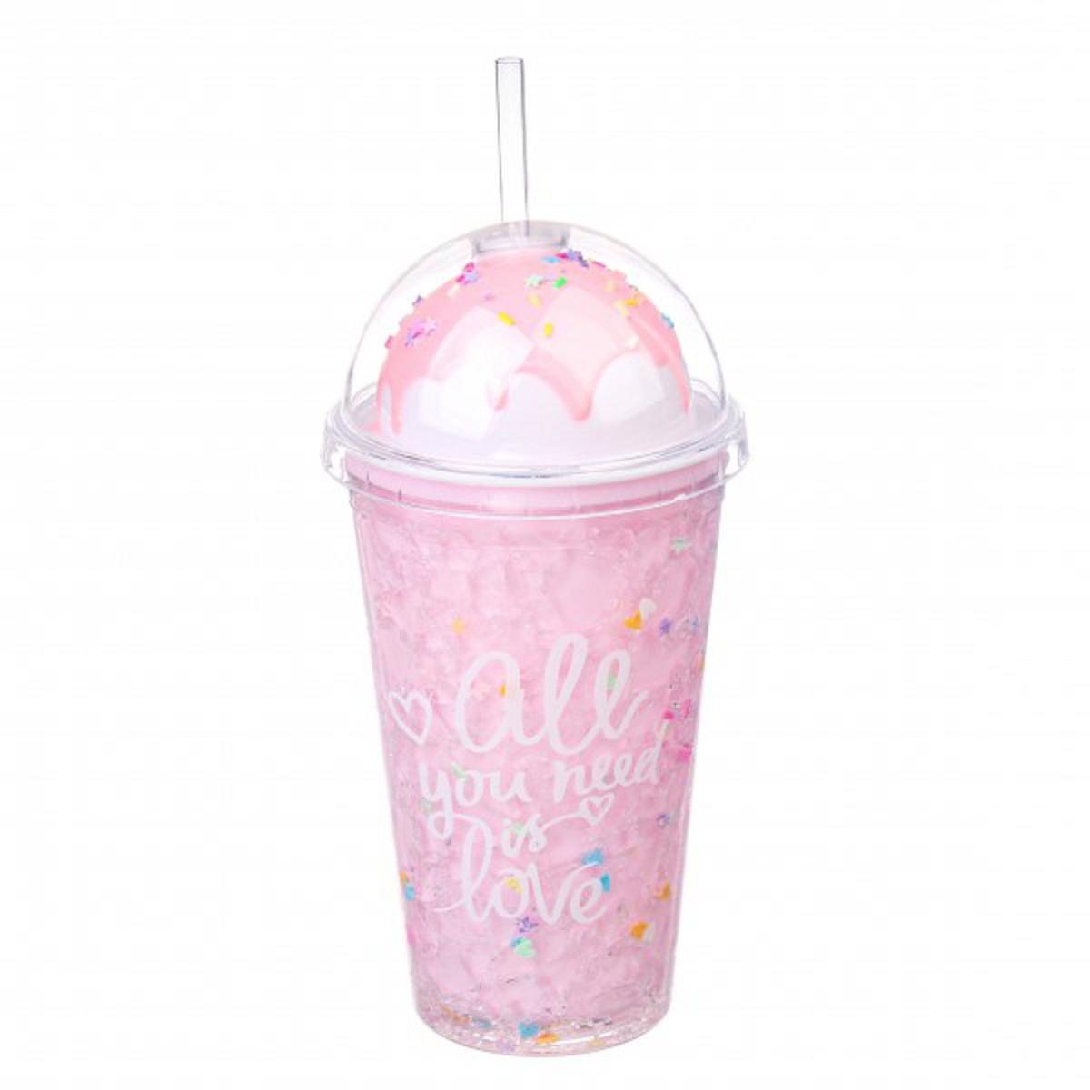 Слаш-склянка з охолоджуючим гелем Морозиво 450 мл Blue (69-786)