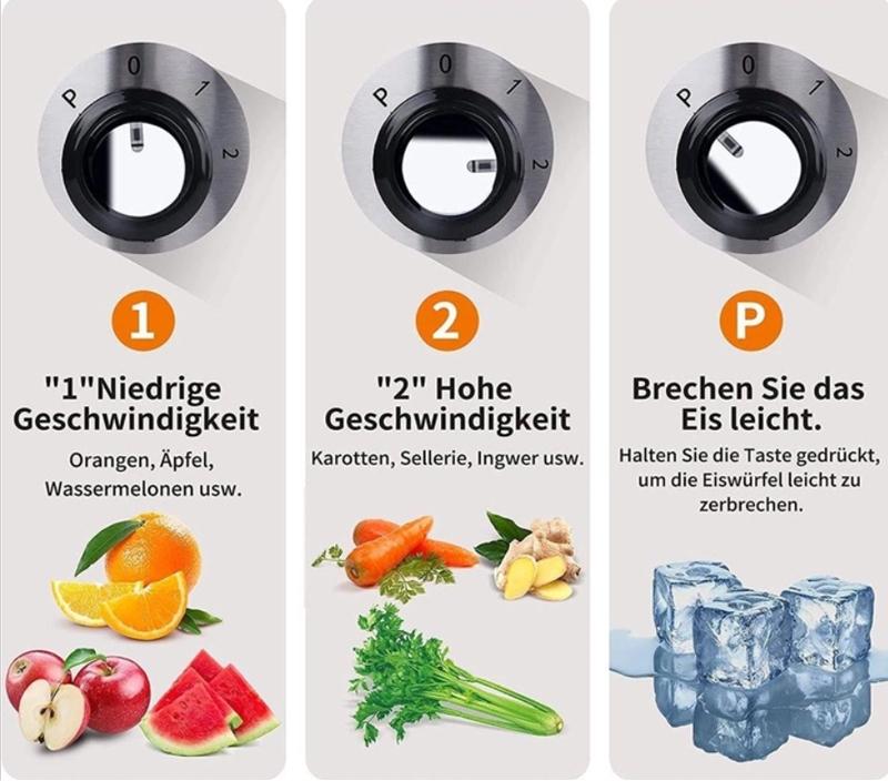 Соковитискач відцентровий Royalty Line RL-PJ19002 1000 Вт 2 швидкості Silver - фото 8