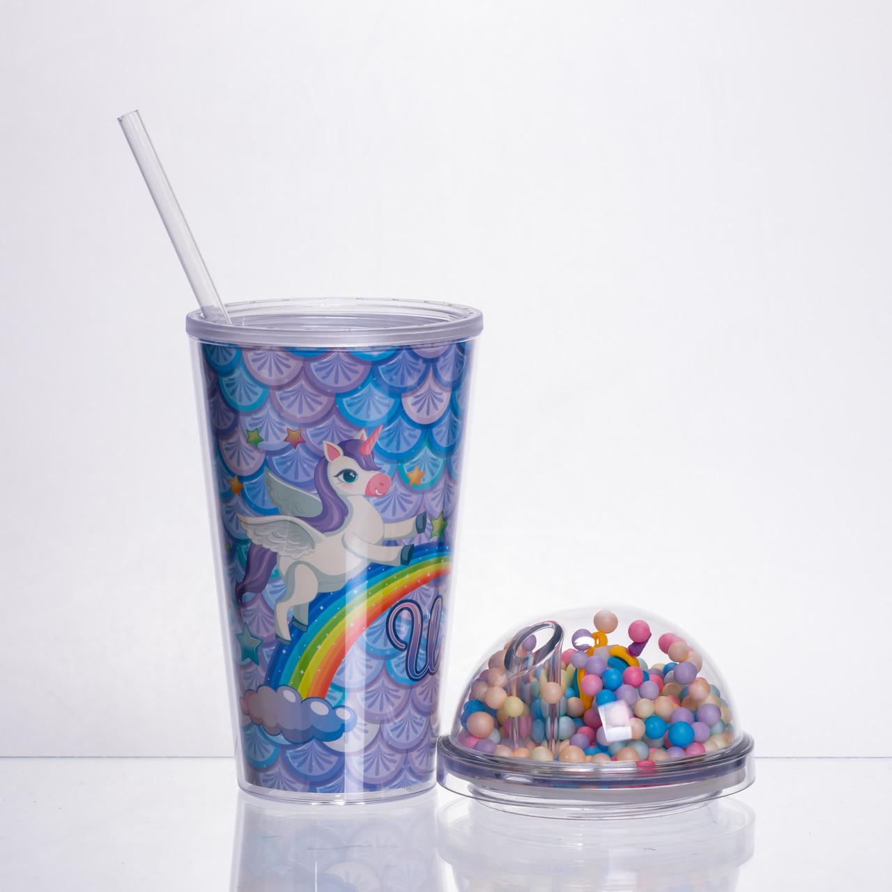 Стакан пластиковий з трубочкою і кришкою багаторазовий 400 мл Блакитний (HP-18-2Y) - фото 2 Стакан пластиковий з трубочкою і кришкою багаторазовий 400 мл Блакитний (HP-18-2Y) - фото 2