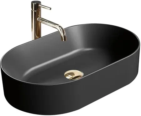 Умывальник Rea Nadia 60 см Black Matt (ReaU1062)
