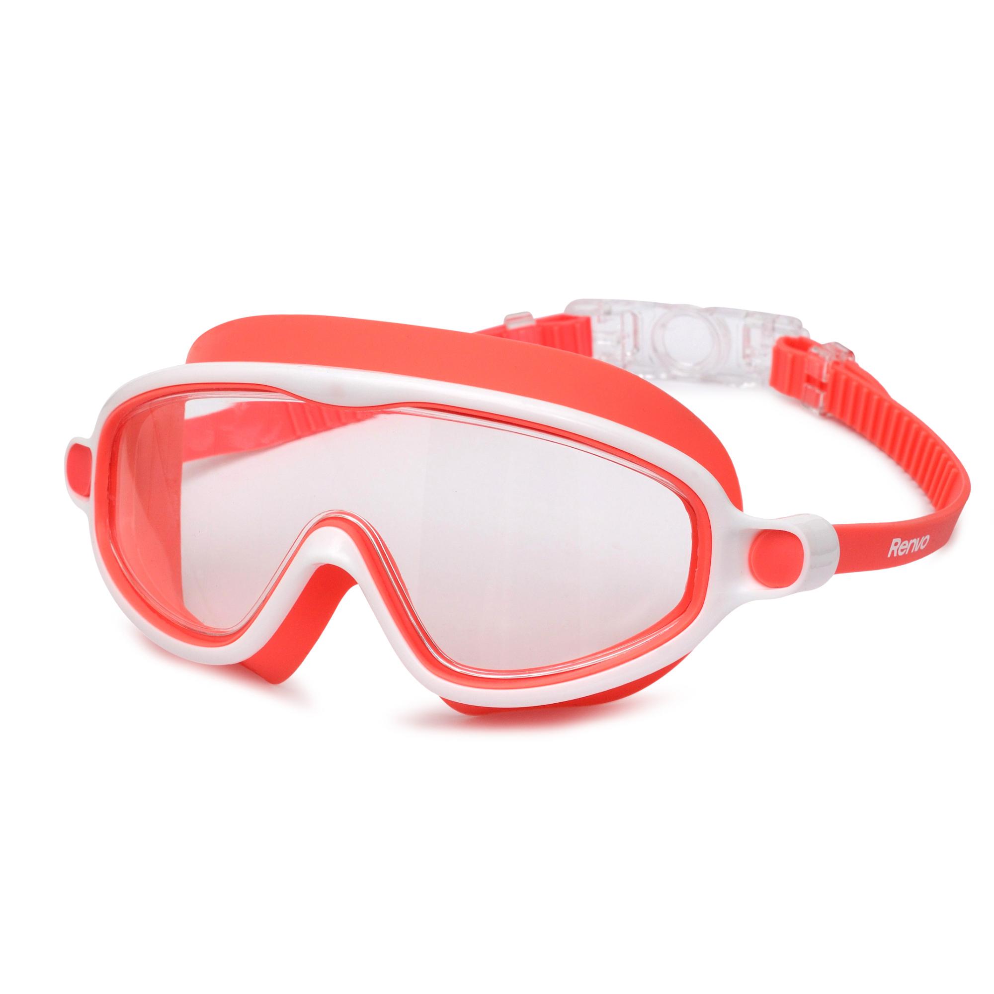 Маска для плавання дитяча Renvo Garsen JR Anti-fog OSFM Червоний/Білий (1SM110-0503)
