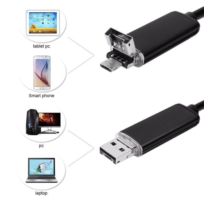 USB ендоскоп для смартфона і ноутбука Digital Lion 660H 10 метрів жорсткий кабель - фото 7