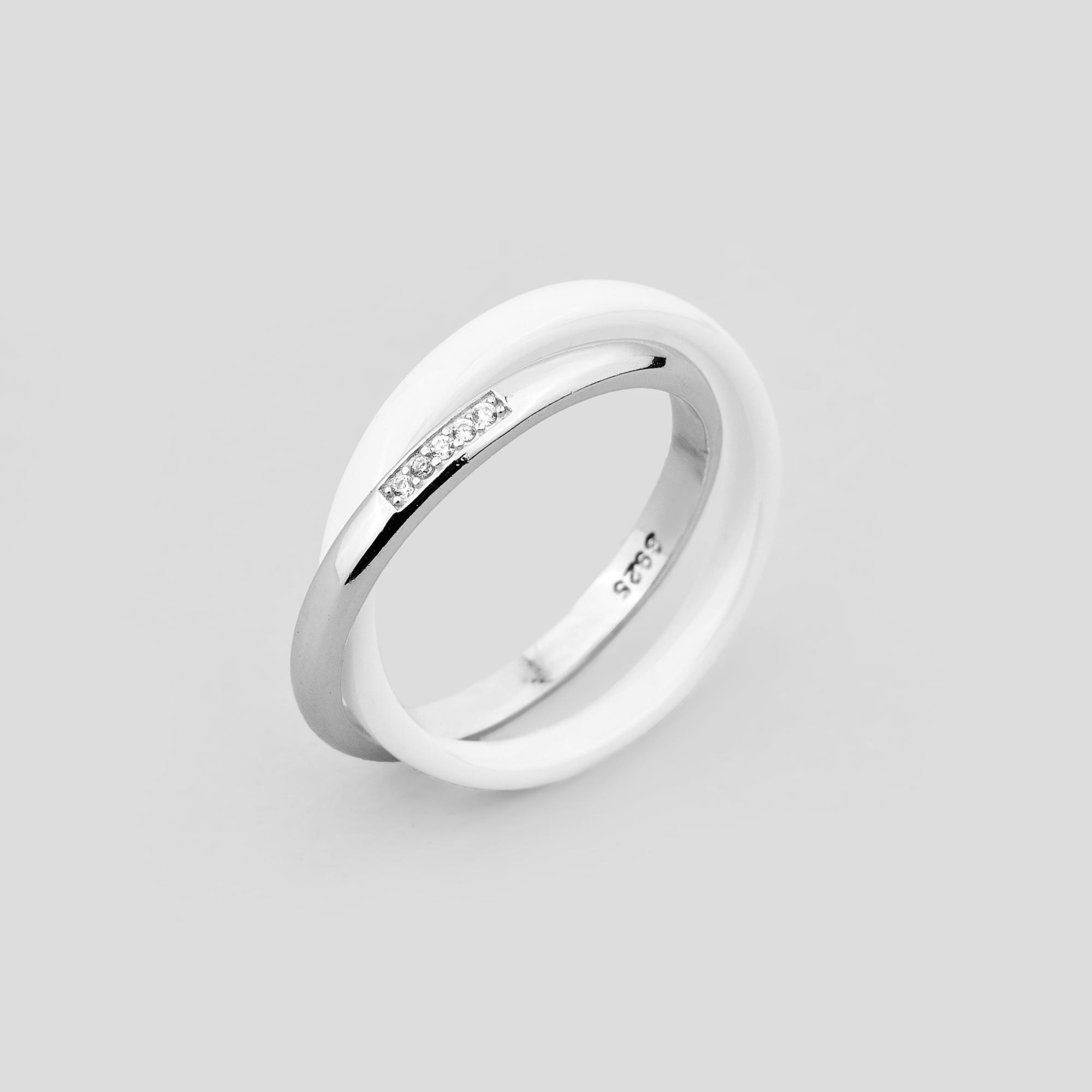 Серебряное кольцо Minimal Луара р. 17,5 (16436)