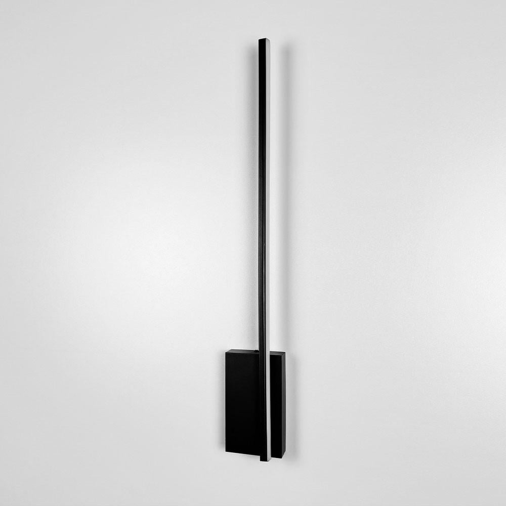 Бра с линзами по левой стороне 60 см Черный (WJ 011/600 R BK)