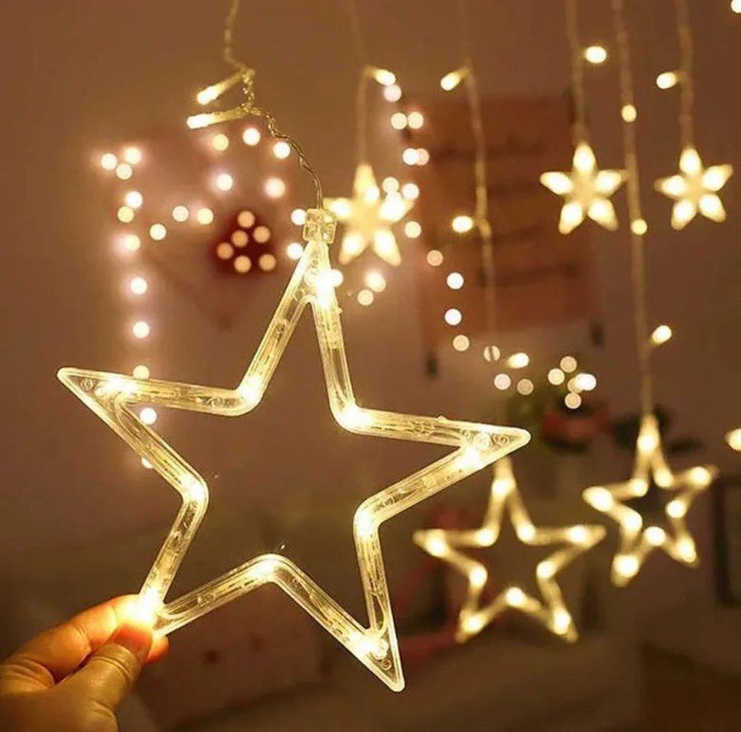 Гірлянда Зірки 12 зірок 3 м Білий теплий (909090) - фото 2 Гірлянда Зірки 12 зірок 3 м Білий теплий (909090) - фото 2