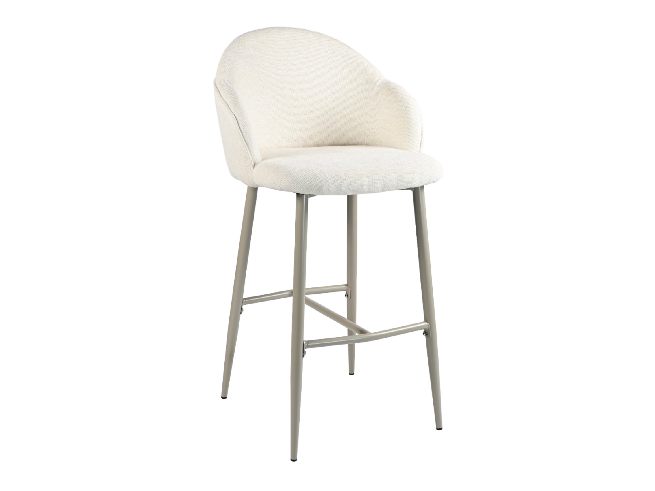 Напівбарний стілець Mebel В-236 Vetro Маршмеллоу/Капучино (29850548)